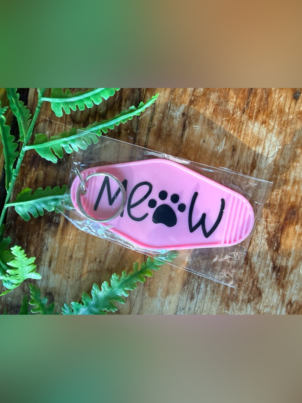⚡️ Pink Meow Cat Keychain NWT